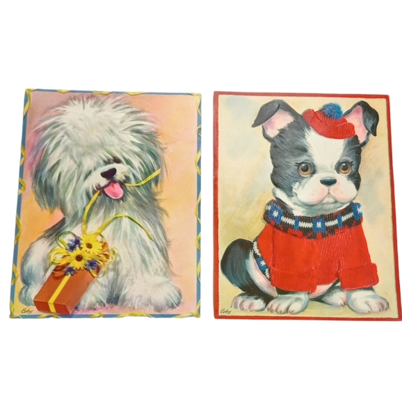 Vtg Coby Animal Greeting Cards, 50s-60s - Picture 3 of 9